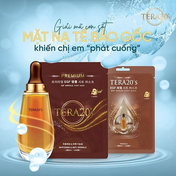 Hộp Mặt nạ Tinh chất Tế bào gốc TERA20's (hộp 8 miếng)
