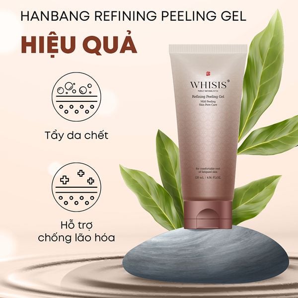 Tẩy Tế Bào Chết Da Mặt Chống Lão Hóa WHISIS Hanbang Refining Peeling Gel 120ml