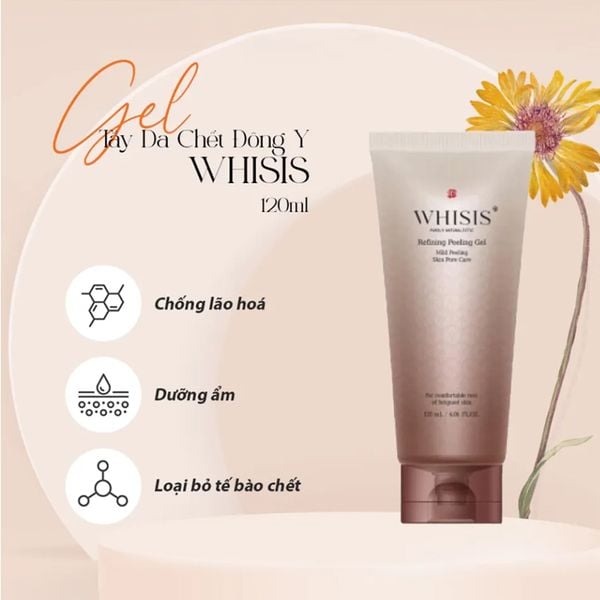 Tẩy Tế Bào Chết Da Mặt Chống Lão Hóa WHISIS Hanbang Refining Peeling Gel 120ml