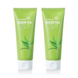 (HSD: 4/2025) Combo 2 Sữa Rửa Mặt Cho Da Hỗn Hợp Chiết Xuất Trà Xanh Hebeheba Real Greentea Cleansing Foam 120mlx2
