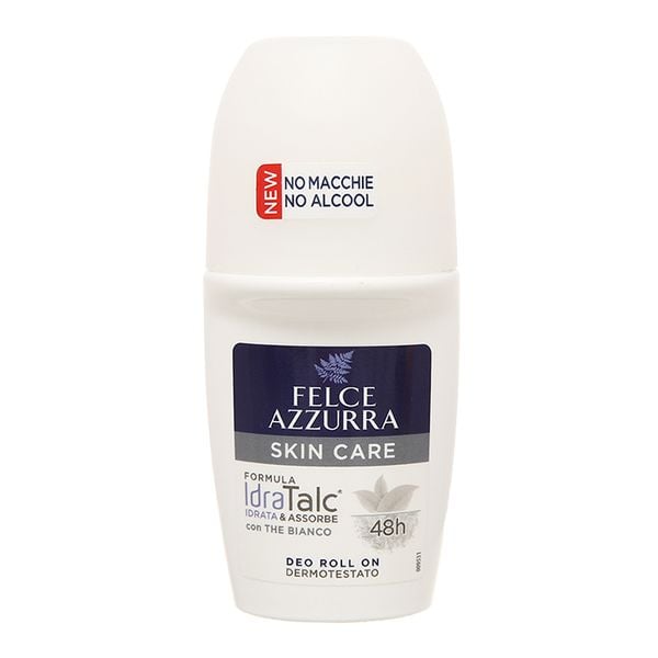 Lăn Khử Mùi Hương Nước Hoa Ý Felce Azzurra Dưỡng Da, Ngăn Mùi Mồ Hôi Suốt 48h 50ml