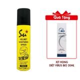 (HSD: 9/2025) Xịt Khử Mùi Diệt Khuẩn Nón Bảo Hiểm Lưu Hương Su Track 75ml Màu vàng