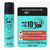 (HSD: 9/2025) Combo 2 Xịt Khử Mùi Diệt Khuẩn Nón Bảo Hiểm Lưu Hương Su Track 75mlx2 Màu Xanh