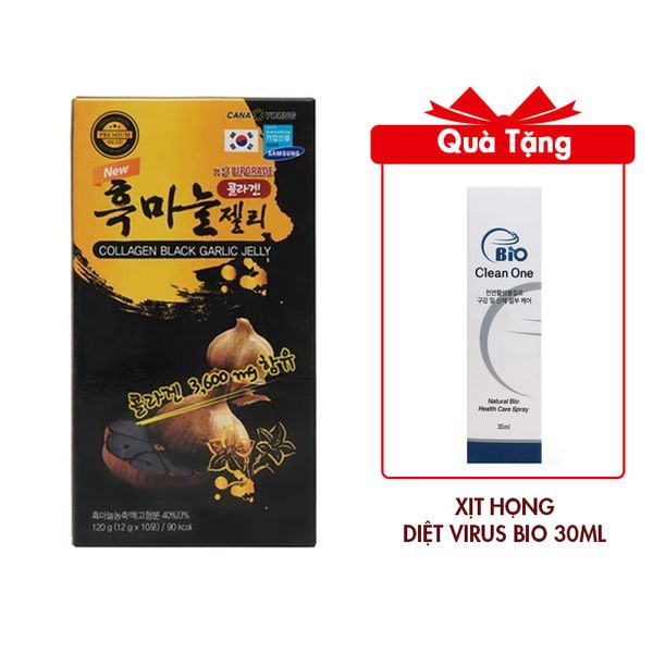 (HSD: 9/2025) Thạch Collagen Cana Young chiết xuất Tỏi đen (Hộp 10 gói)