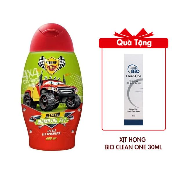 (HSD: 11/2025) Sữa Tắm Gội Bé Trai Xe Ôtô Gonki Megamonsters 400ml Cho Bé Từ 1 Tuổi Trở Lên