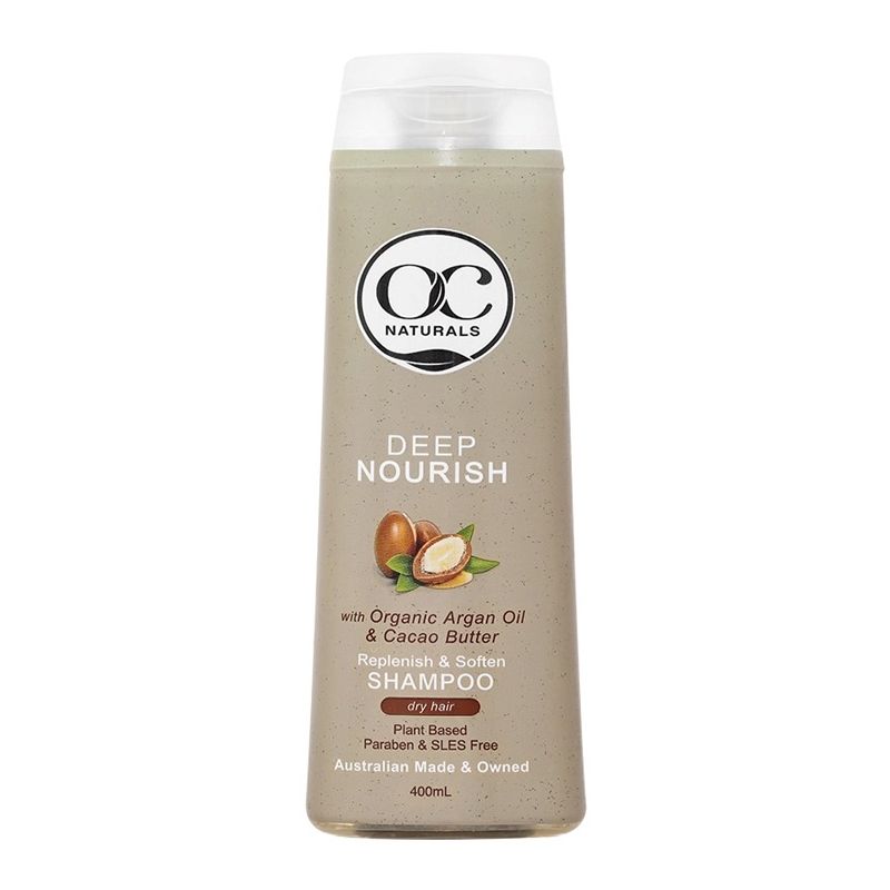 (HSD: 12/2024) Dầu Gội Chăm Sóc Tóc Chuyên Sâu Chiết Xuất Dầu Argan Và Cacao Oc Naturals 400ml