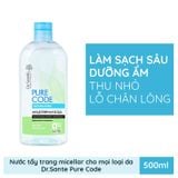 (HSD: 9/2025) Nước Tẩy Trang Micellar Dr.Sante Pure Cоde Dành Cho Mọi Loại Da 500ml