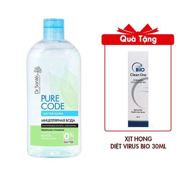 (HSD: 9/2025) Nước Tẩy Trang Micellar Dr.Sante Pure Cоde Dành Cho Mọi Loại Da 500ml