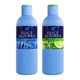 Combo Sữa Tắm Nước Hoa Felce Azzurra Hương Cổ Điển Và Hương Hổ Phách Cam Nhài 650mlx2