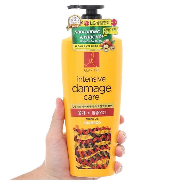Combo Dầu Gội Và Xả Elastine Intensive Damage Nuôi Dưỡng Phục Hồi Tóc 550mlx2