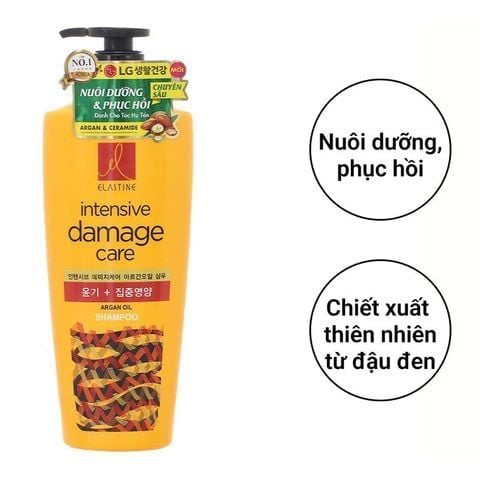 (HSD: 5/2026) Dầu Gội Elastine Intensive Damage Nuôi Dưỡng Phục Hồi Tóc 550ml