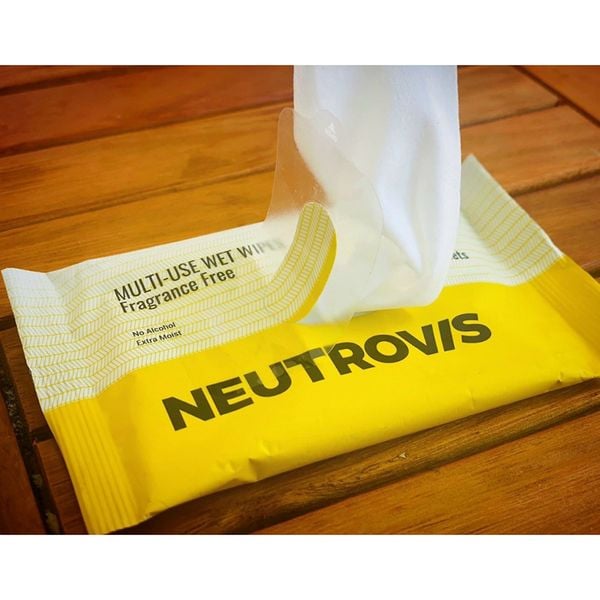 (HSD: 10/2025) Combo 10 Gói Khăn Giấy Ướt Đa Dụng Không Mùi An Toàn Neutrovis - (Gói 10tờ)