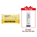 (HSD: 10/2025) Thùng 100 Gói Khăn Giấy Ướt Đa Dụng Không Mùi An Toàn Neutrovis (Gói 10tờ)