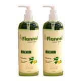 Combo 2 Sữa Tắm Làm Sạch, Thư Giãn Flannel Chanh, Cây Trà Xanh và Quýt 500mlx2
