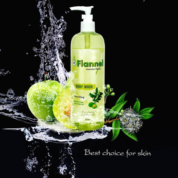 Sữa Tắm Dưỡng Thể Flannel Hương Mận Kakadu & Chanh Sim 500ml