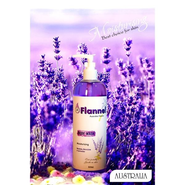 Combo 2 Sữa Tắm Dưỡng Ẩm Flannel Hương Hoa Banksia, Hoa nerolina & Hoa Lavender 500mlx2