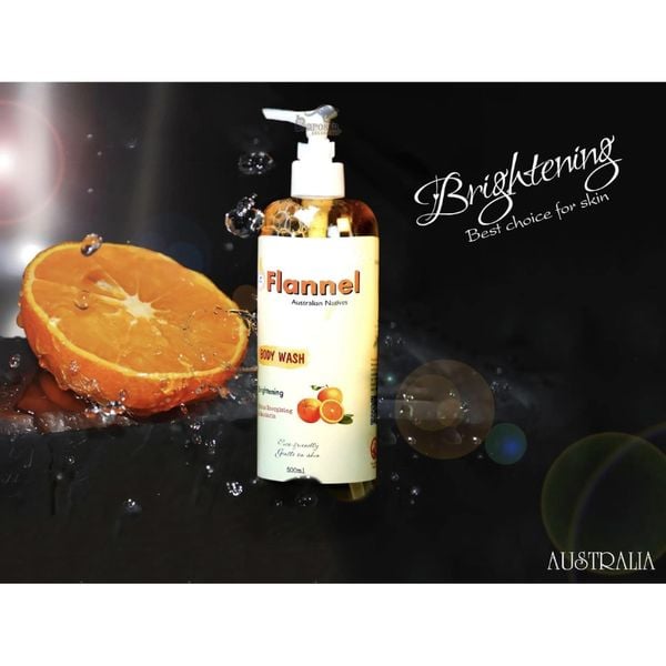 Combo 2 Sữa Tắm Làm Sáng Da Flannel Hương Cam & Quýt 500mlx2