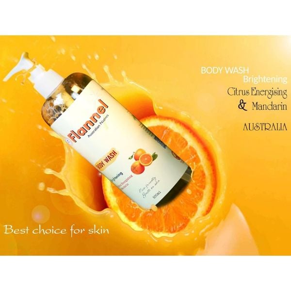 Sữa Tắm Làm Sáng Da Flannel Hương Cam & Quýt 500ml