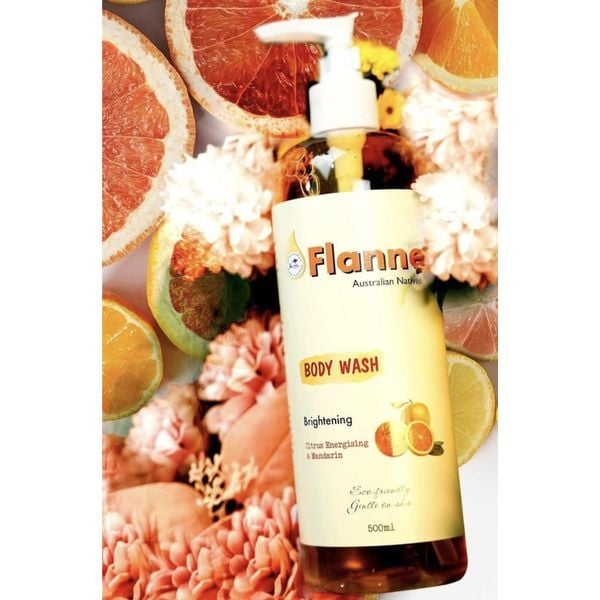 Combo 2 Sữa Tắm Làm Sáng Da Flannel Hương Cam & Quýt 500mlx2