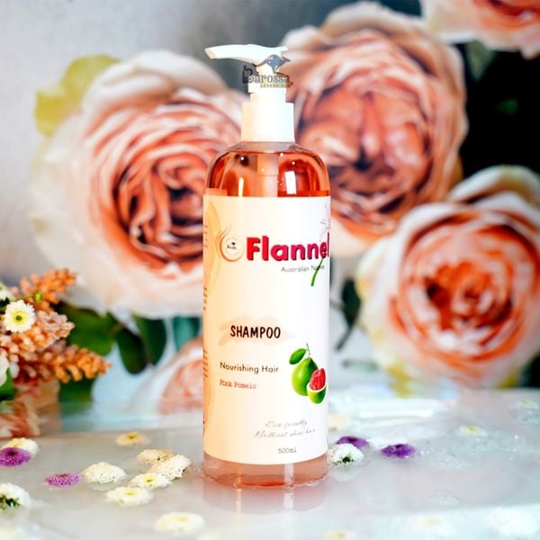 Combo Dầu Gội Và Dầu Xả Flannel Chiết Xuất Bưởi Hồng Ngăn Rụng Tóc, Giảm Gãy Rụng Giúp Tóc Chắc Khoẻ Bóng Mượt 500mlx2