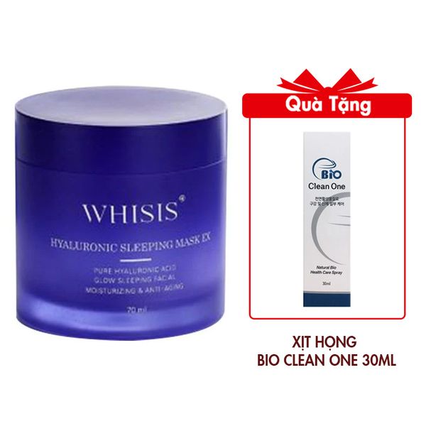 (HSD: 10/2025) Mặt Nạ Ngủ Hàn Quốc Whisis Hyaluronic Sleeping Mask EX Dưỡng Ẩm, Chống Lão Hoá 15ml