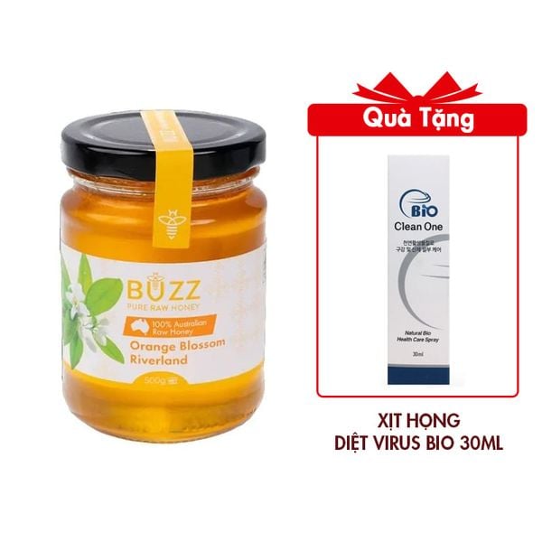 (HSD: 6/2025) Mật Ong Buzz Honey Hoa Cam 500g
