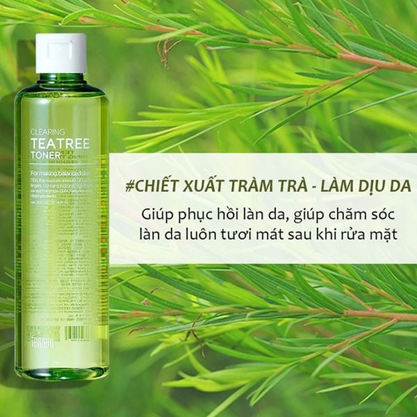 (HSD: 2/2026) Toner Nước Hoa Hồng Làm Dịu Da Tenzero Toner 300ml (Tràm Trà)