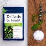(HSD: 4/2025) Muối Tắm Dr Teal's Giúp Phục Hồi Cơ Thể, Thư Giãn Và Giúp Da Mịn Màng, Láng Mịn Tinh Dầu Bạch Đàn và Bạc Hà Gói 450g