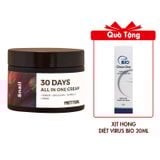 (HSD: 8/2025) Kem Dưỡng Da Ngăn Ngừa Lão Hóa, Dưỡng Trắng Và Làm Đều Màu Da PrettySkin 30 Days All In One Cream 100ml (Ốc sên)
