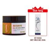 (HSD: 8/2025) Kem Dưỡng Da Ngăn Ngừa Lão Hóa, Dưỡng Trắng Và Làm Đều Màu Da PrettySkin - Pretty Skin 30 Days All In One Cream 100ml Cam Vitamin sáng da