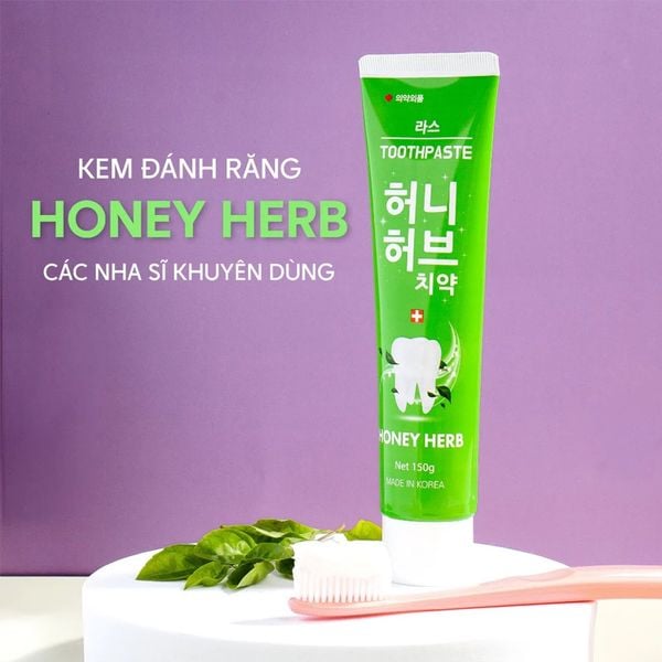 Combo 2 Kem Đánh Răng Lath Beauty Hàn Quốc Honey Herb 150gx2 Tặng Combo 20 Gói Khăn Giấy Ướt Đa Dụng Không Mùi An Toàn Neutrovis