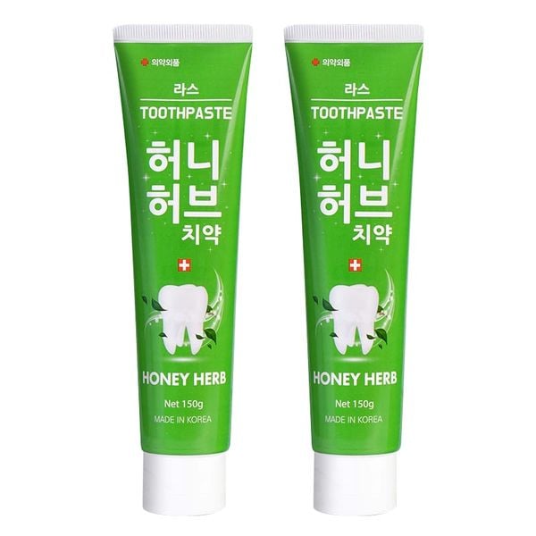 Combo 2 Kem Đánh Răng Lath Beauty Hàn Quốc Honey Herb Giảm Chảy Máu Chân Răng Ngăn Ngừa Viêm Răng ,Hôi Miệng 150gx2