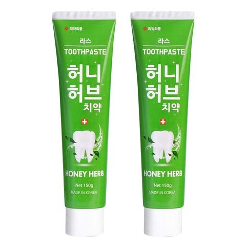 Combo 2 Kem Đánh Răng Lath Beauty Hàn Quốc Honey Herb Giảm Chảy Máu Chân Răng Ngăn Ngừa Viêm Răng ,Hôi Miệng 150gx2