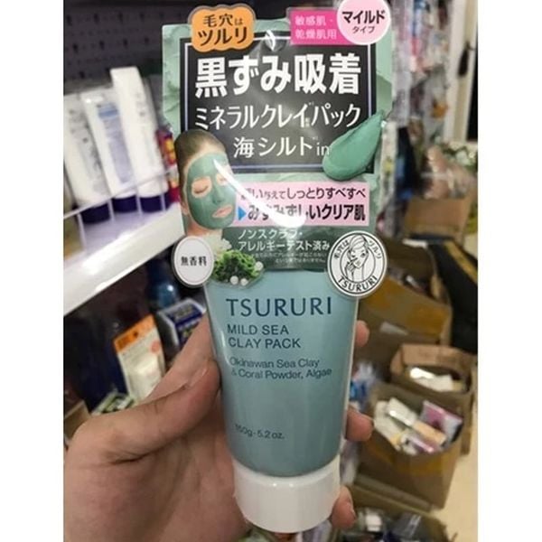 (HSD: 1/2026) Combo 2 Mặt Nạ Bùn Biển Tsururi Mild Sea Clay Pack 150Gx2