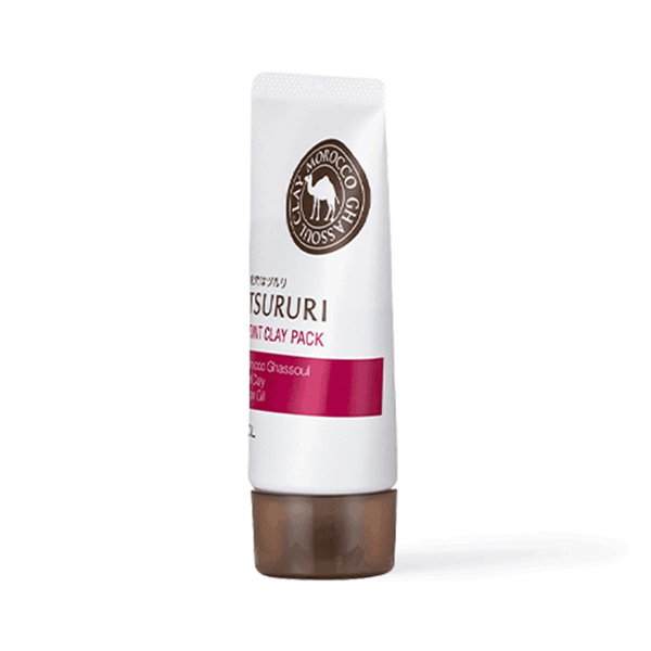 (HSD: 6/2026) Mặt Nạ Đất Sét Tsururi Làm Giảm Mụn Đầu Đen Point Clay Pack Ghassoul & Red Clay Powder 55G
