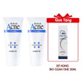 (HSD: 2/2026) Combo 2 Sữa Rửa Mặt Tạo Bọt Rosette Refresh Acne Foam Hỗ Trợ Làm Sạch Bụi Bẩn, Bã Nhờn 120gx2