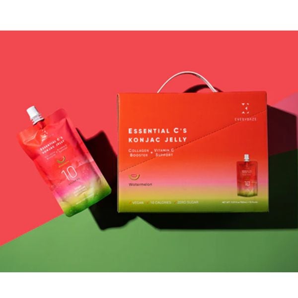 (HSD: 11/2025) Thạch Dinh Dưỡng, Giảm Cân vị Dưa hấu - Everydaze Essential C’s Konjac Jelly 10 gói