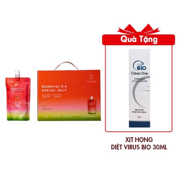 (HSD: 11/2025) Thạch Dinh Dưỡng, Giảm Cân vị Dưa hấu - Everydaze Essential C’s Konjac Jelly 10 gói