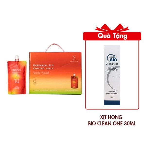 (HSD: 11/2025) Thạch Dinh Dưỡng, Giảm Cân vị Táo - Everydaze Essential C's Konjac Jelly 10 gói