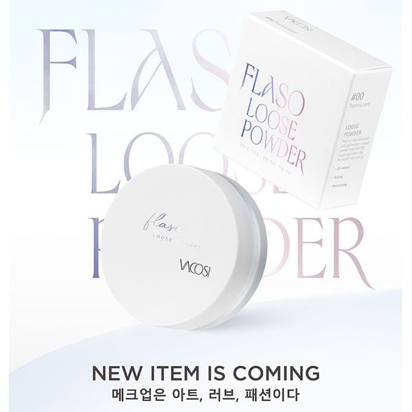 Phấn Phủ Bột Vacosi Flaso Loose Powder Siêu Mịn VP11 Translucent (3 Màu Lựa Chọn) 6g