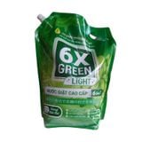 Nước giặt 6x Green Light Hương Thảo Mộc Tích Hợp 2 Trong 1 Làm Sạch 3200ml