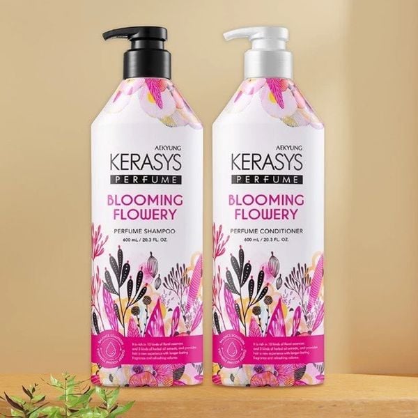 (HSD: 7/2026) Dầu Xả Hương Nước Hoa Kerasys Perfume Blooming & Flowery Shampoo 600ml