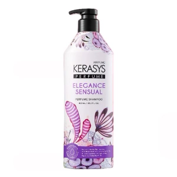 (HSD: 6/2026) Dầu Gội Hương Nước Hoa Hỗ Trợ Phục Hồi Tóc Hư Tổn Kerasys Perfume Elegance & Sensual 600ml