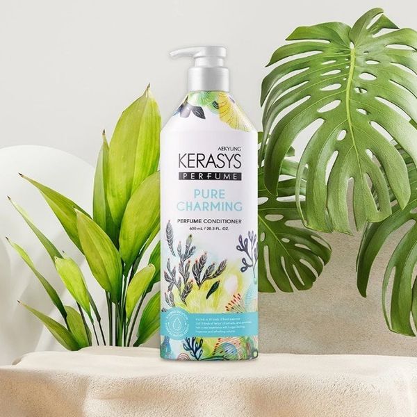 (HSD: 6/2026) Dầu Xả Hương Nước Hoa Kerasys Perfume Pure & Charming Rinse 600ml Hương Quýt Và Hoa Ly Hàn Quốc 600ml