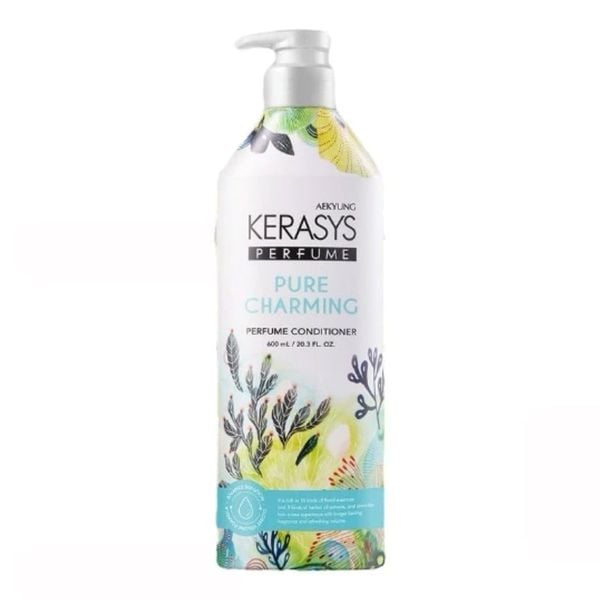 (HSD: 6/2026) Dầu Xả Hương Nước Hoa Kerasys Perfume Pure & Charming Rinse 600ml Hương Quýt Và Hoa Ly Hàn Quốc 600ml