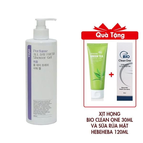 Sữa Tắm Nước Hoa Yojo Perfume All Day Fresh Shower Gel 460Ml