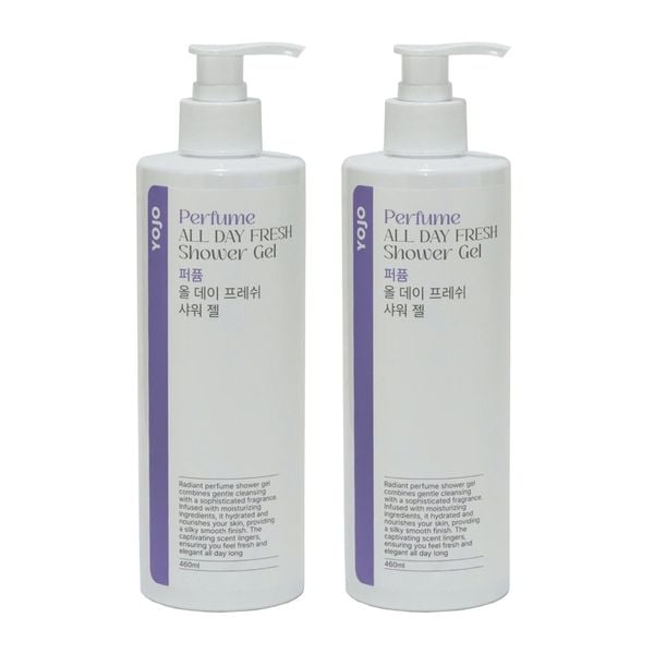 Combo 2 Sữa Tắm Nước Hoa Yojo Perfume All Day Fresh Shower Gel 460Mlx2