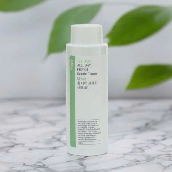 Combo 2 Toner Tràm Trà Yojo Tea Tree All Day Fresh Gentle Toner Phù Hợp Ngay Cả Với Làn Da Nhảy Cảm 200mlx2