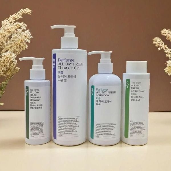 Combo 2 Toner Tràm Trà Yojo Tea Tree All Day Fresh Gentle Toner Phù Hợp Ngay Cả Với Làn Da Nhảy Cảm 200mlx2