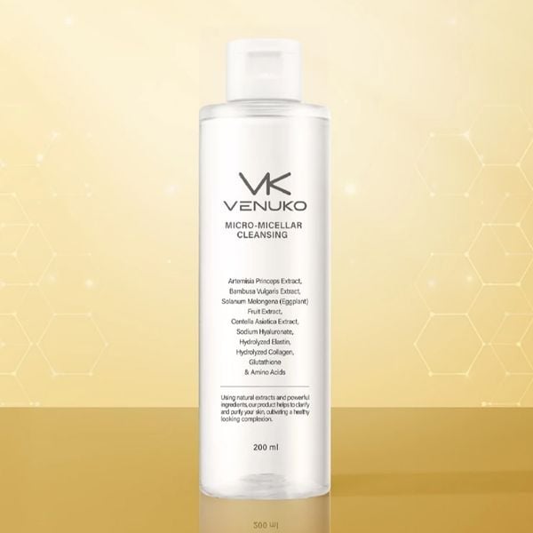 (HSD: 5/2026) Combo 2 Nước Tẩy Trang Sạch Sâu Venuko Micro – Micellar Cleansing 200mlx2